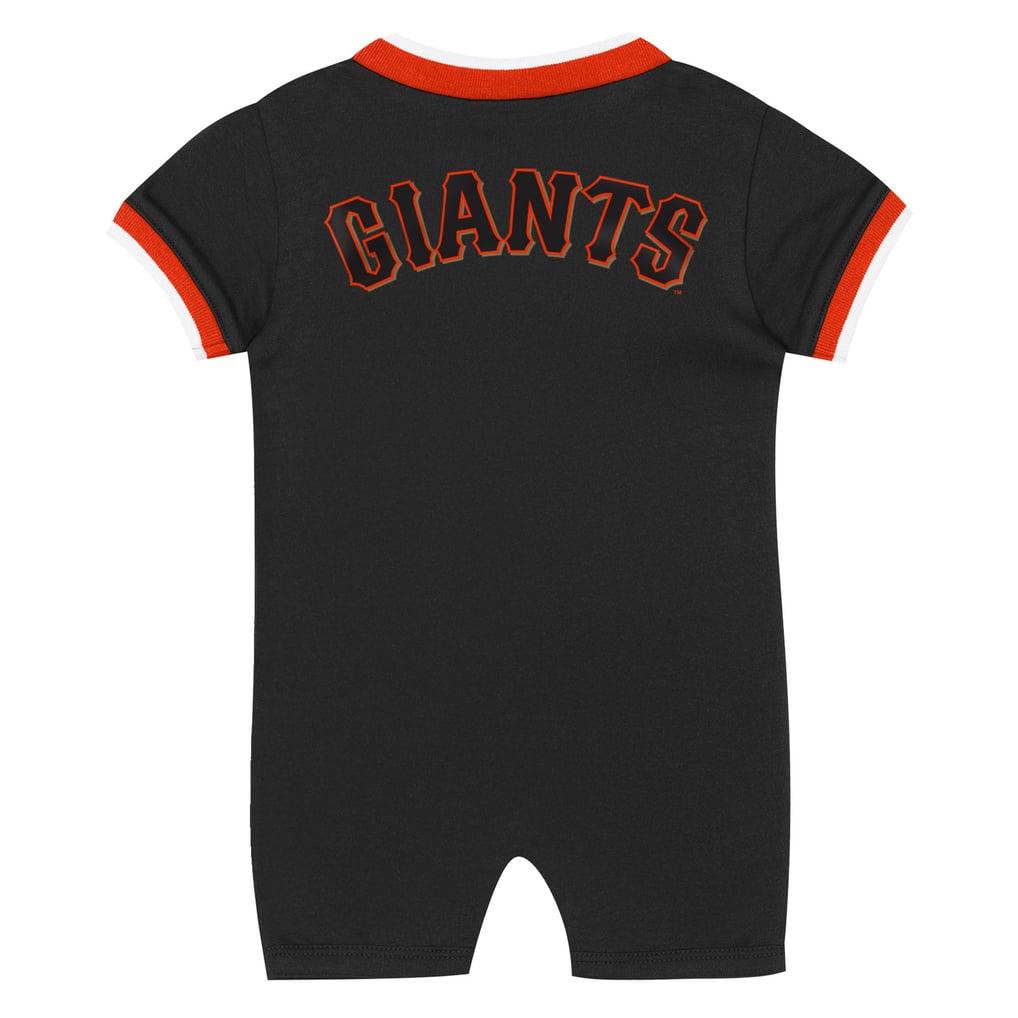San Francisco Giants Outerstuff Newborn Pinch Coverall - Black