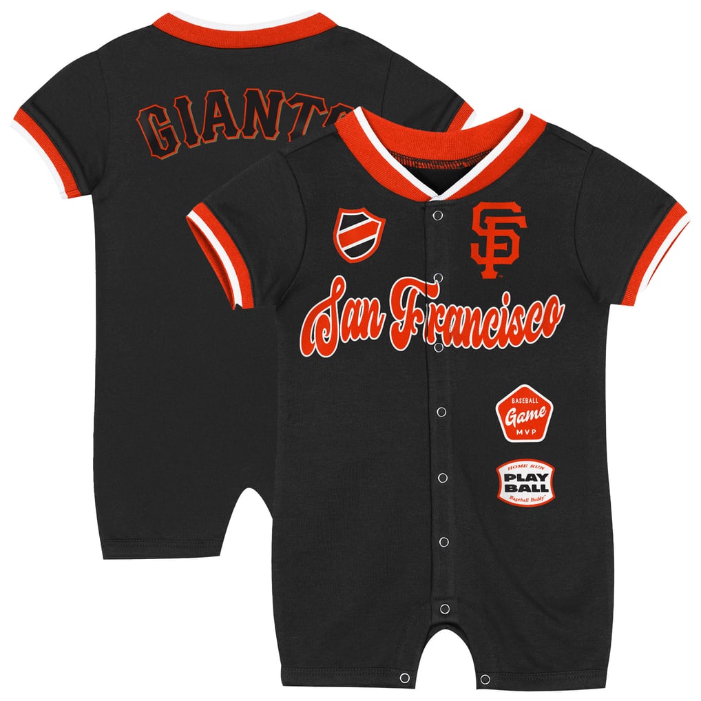 San Francisco Giants Outerstuff Newborn Pinch Romper - Black