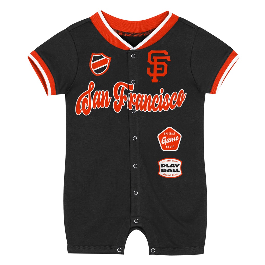 San Francisco Giants Outerstuff Newborn Pinch Romper - Black