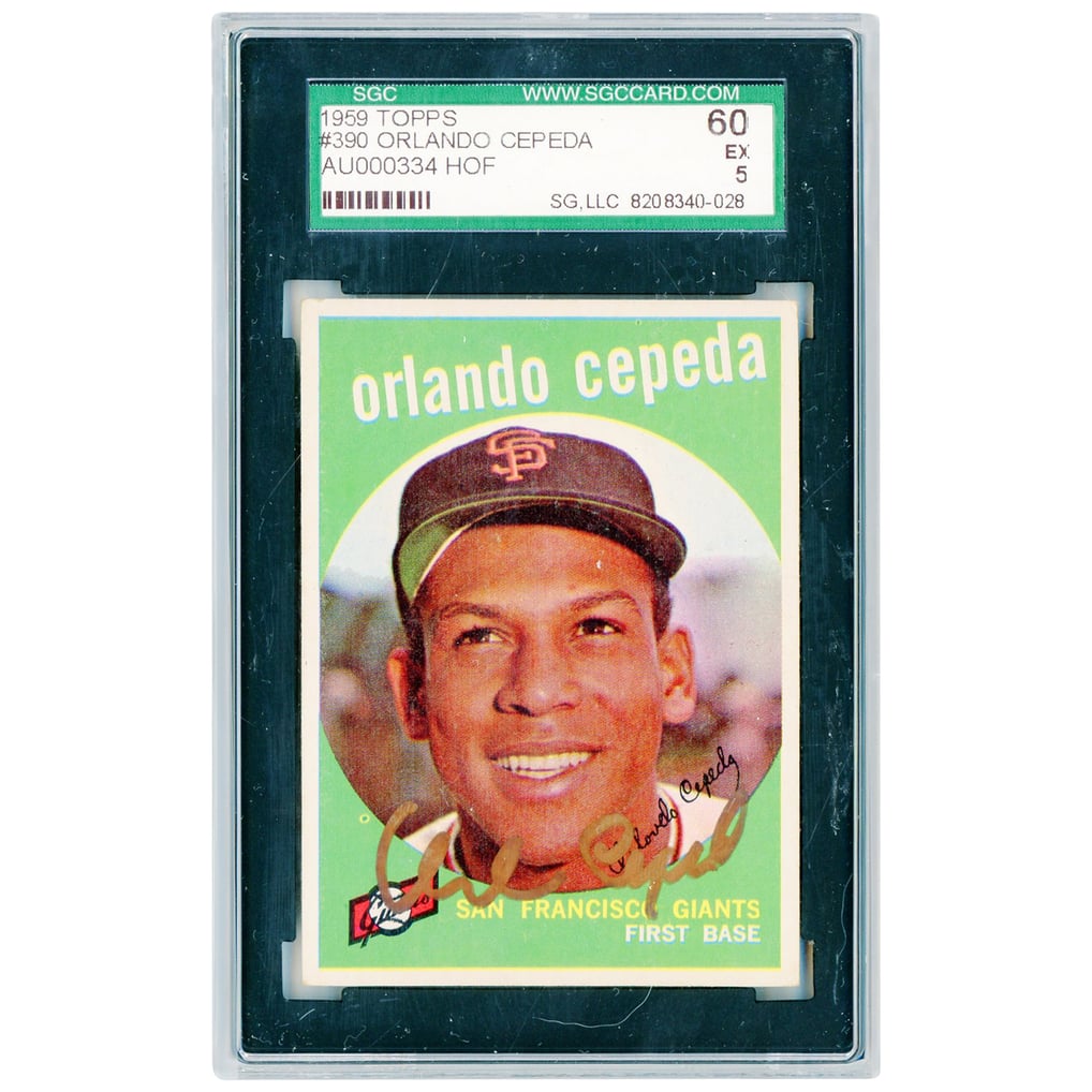 Autographed San Francisco Giants Orlando Cepeda 1959 Topps Series 
