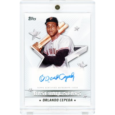 Orlando Cepeda San Francisco Giants Autographed 2022 Topps Baseball Stars #BSA-OC Card 