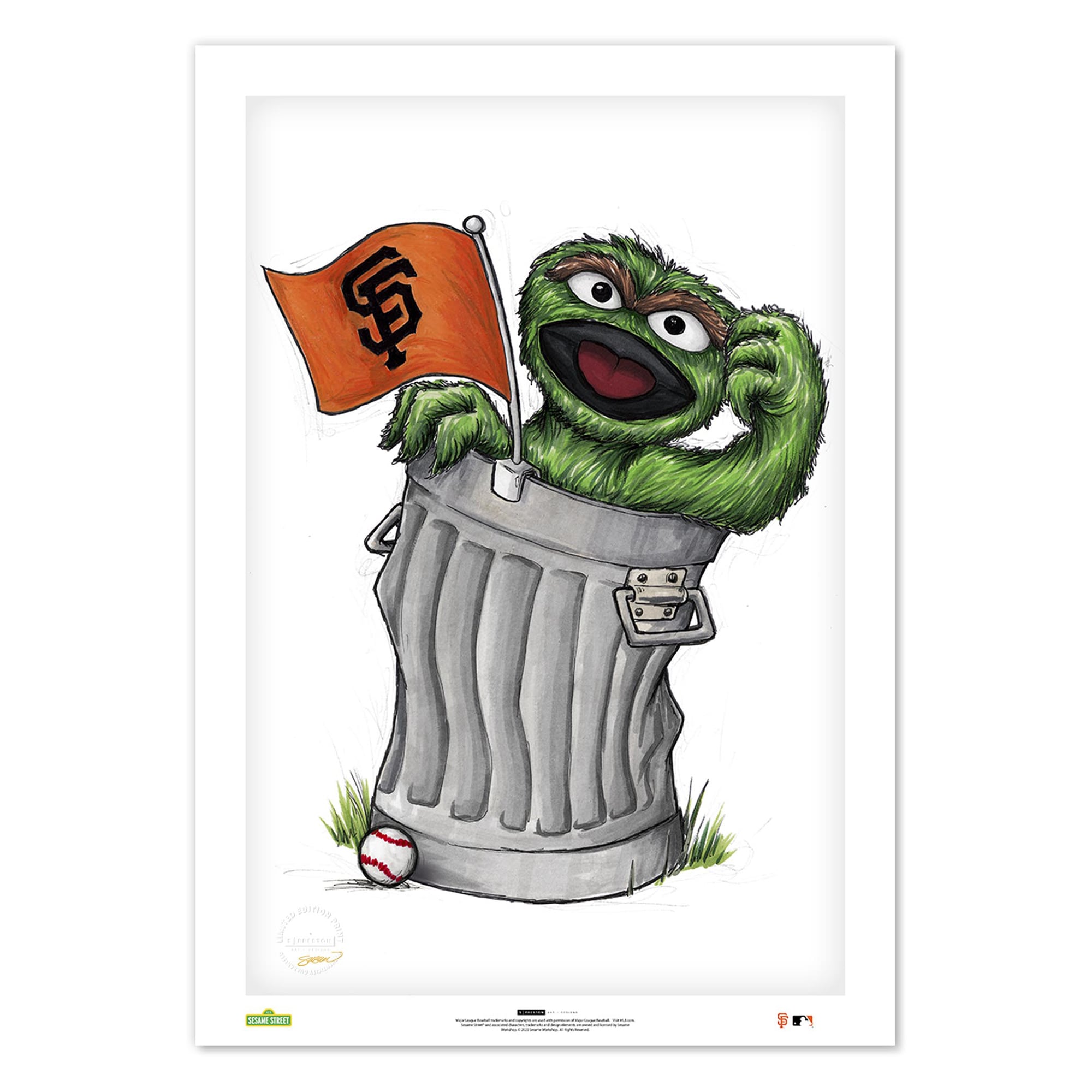 San Francisco Giants Oscar the Grouch 24