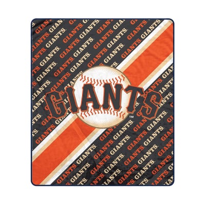 San Francisco Giants Pegasus 60" x 70" Diagonal Lined Wordmark Ultra Soft Blanket