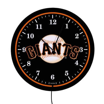 San Francisco Giants 18" Lighted Round LED Wall Clock