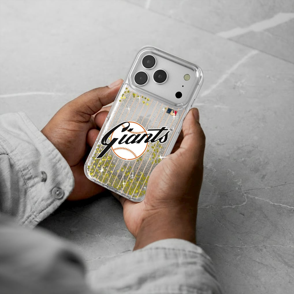 San Francisco Giants 1958-1967 Cooperstown Pinstripe iPhone Glitter Case
