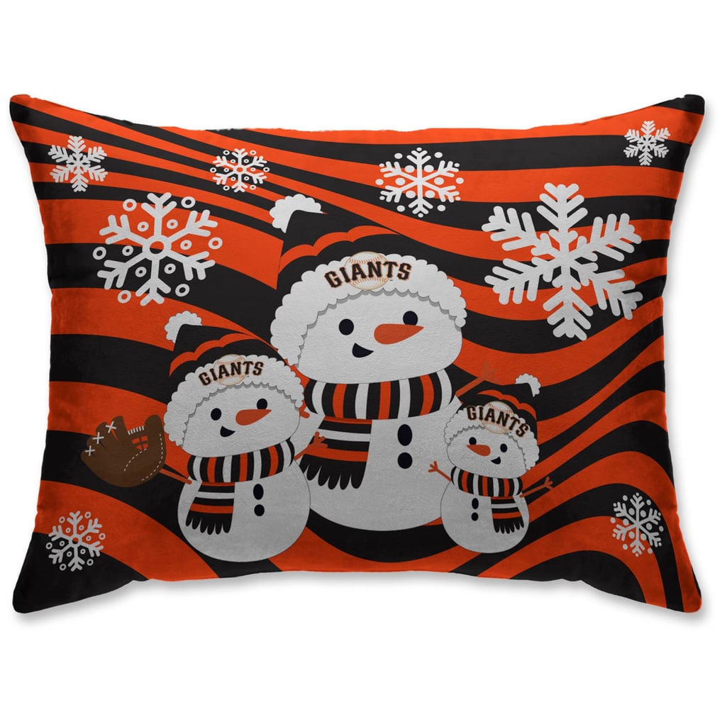 San Francisco Giants 20'' x 26'' Holiday Snowman Bed Pillow