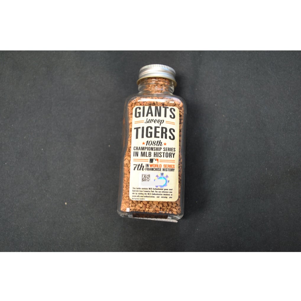San Francisco Giants 2012 World Series Game 4 Game-Used Dirt Jar