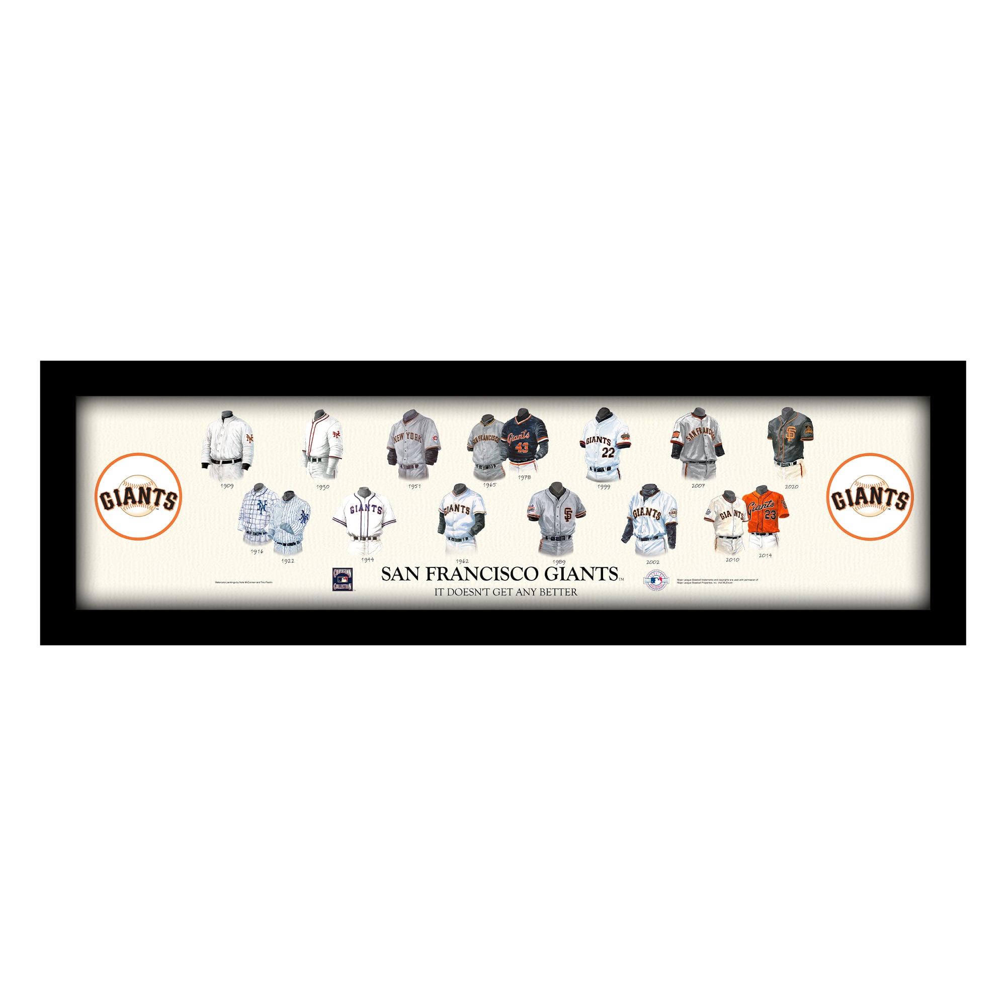 San Francisco Giants Cooperstown Collection Framed Uniform 