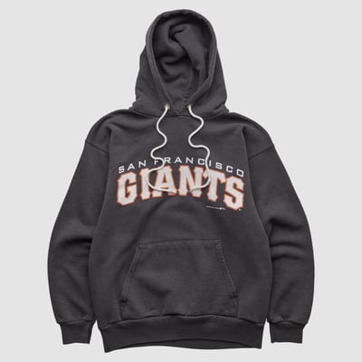 San Francisco Giants Hanes 1994 Hooded Pullover Sweatshirt - Black - XXS by Fanatics Real Vintage