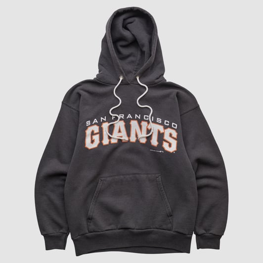 San Francisco Giants Hanes 1994 Hooded Pullover Sweatshirt - Black - XXS by Fanatics Real Vintage