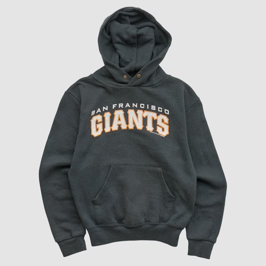 San Francisco Giants Jerzees 1994 Hooded Pullover Sweatshirt - Black - Yth M by Fanatics Real Vintage