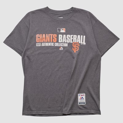 San Francisco Giants Majestic 2010s T-shirt - Dark Heather Gray - L by Fanatics Real Vintage