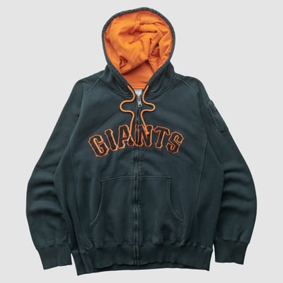San Francisco Giants Nike 2000s Hooded Full Zip Sweatshirt - Black - M by Fanatics Real Vintage