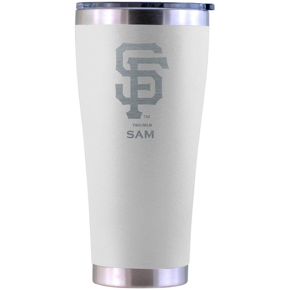 San Francisco Giants Personalized 30oz. Laser Etched White Tumbler