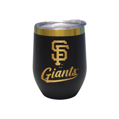 San Francisco Giants The Memory Company 12oz. Stainless Steel Gold Lettering Stemless Wine Tumbler
