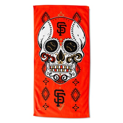 San Francisco Giants The Northwest Group 30" x 60" Candy Skull Printed Beach Towel