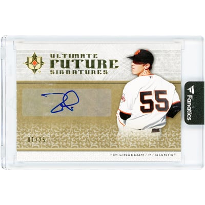Tim Lincecum San Francisco Giants Autographed 2007 Upper Deck Ultimate Future #FS-TL #1/25 Rookie Card