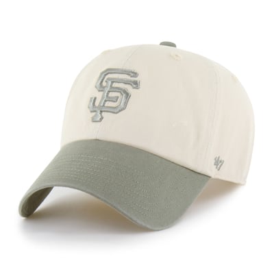  San Francisco Giants '47 Unisex Two-Tone Fashion Clean Up Adjustable Hat - Natural/Olive