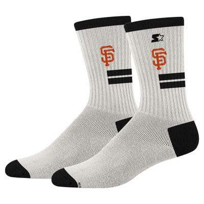  San Francisco Giants PRO Compression Unisex Premiere Cushioned Crew Socks - Cream