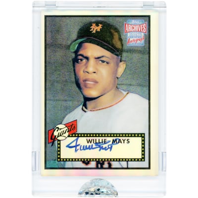 Willie Mays San Francisco Giants Autographed 2001 Topps Archives Reserve Refractor Uncirculated #261 Card