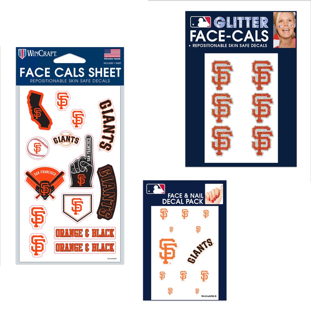 San Francisco Giants WinCraft 4" x 7" Waterless Tattoos Set