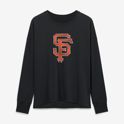 San Francisco Giants Women's Forged Mascot Long Sleeve T-Shirt - Black