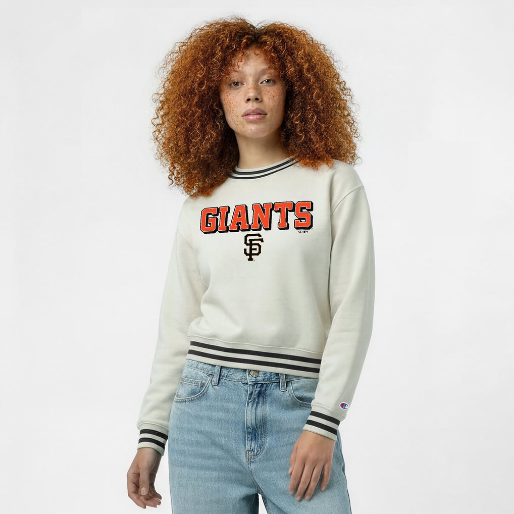  San Francisco Giants Champion Women's Reverse Weave Sweatshirt - Cream