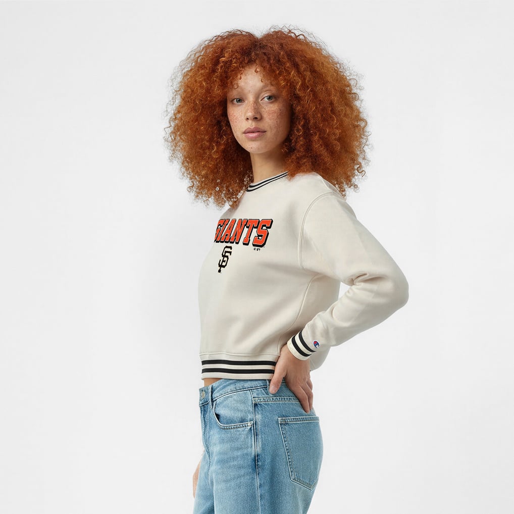  San Francisco Giants Champion Women's Reverse Weave Sweatshirt - Cream
