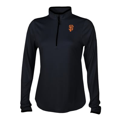San Francisco Giants Columbia Women's Fairway Breeze Quarter-Zip Pullover - Black