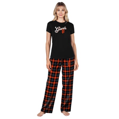  San Francisco Giants Concepts Sport Women's Highland Sleep Set - Black