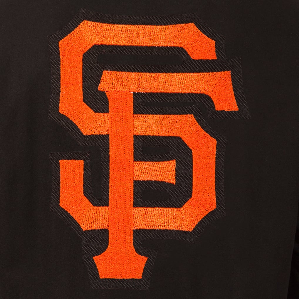 San Francisco Giants JH Design Women's Embroidered Logo All-Wool Jacket - Black