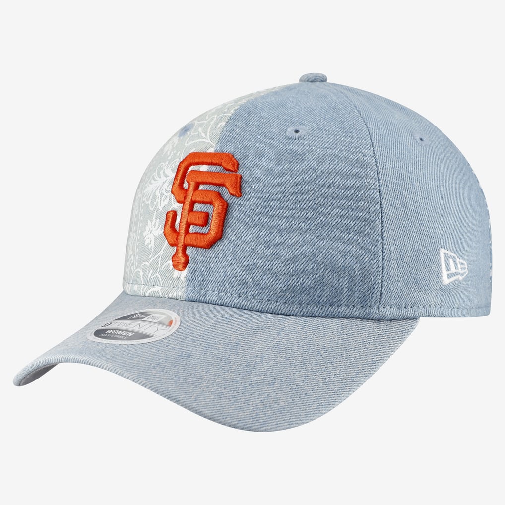  San Francisco Giants New Era Women's Denim Patchwork 9TWENTY Adjustable Hat