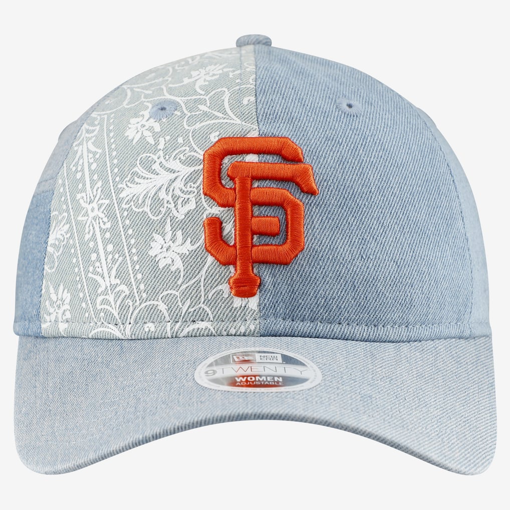  San Francisco Giants New Era Women's Denim Patchwork 9TWENTY Adjustable Hat