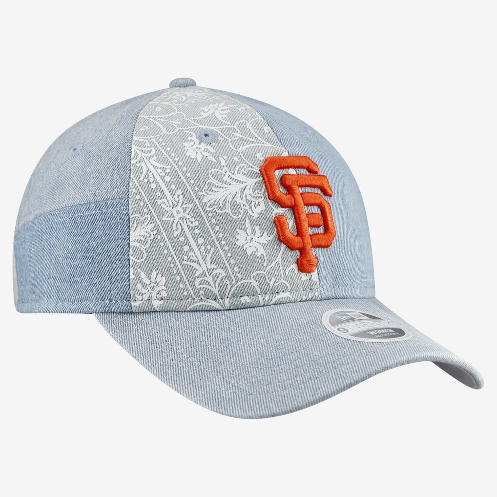  San Francisco Giants New Era Women's Denim Patchwork 9TWENTY Adjustable Hat