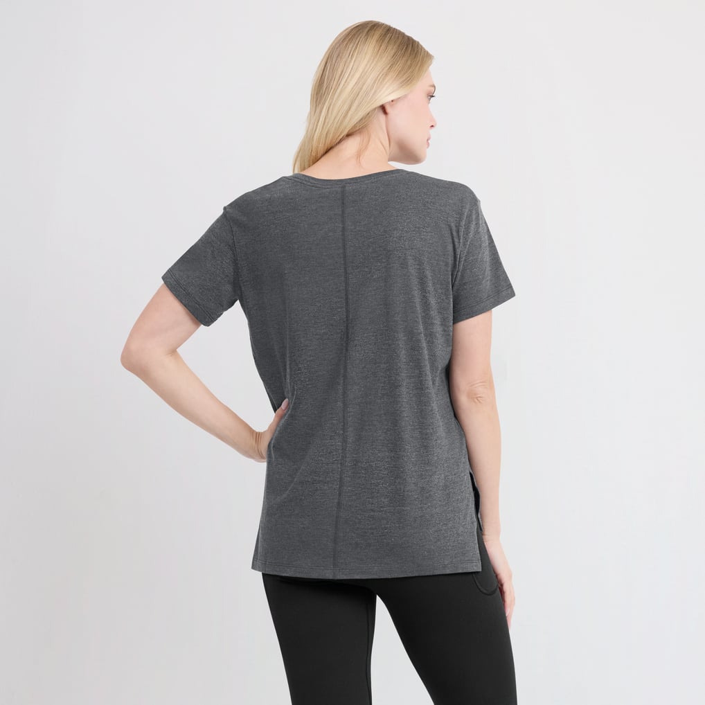 San Francisco Giants Nike Women's Authentic Collection Early Work Tri-Blend T-Shirt - Heather Charcoal