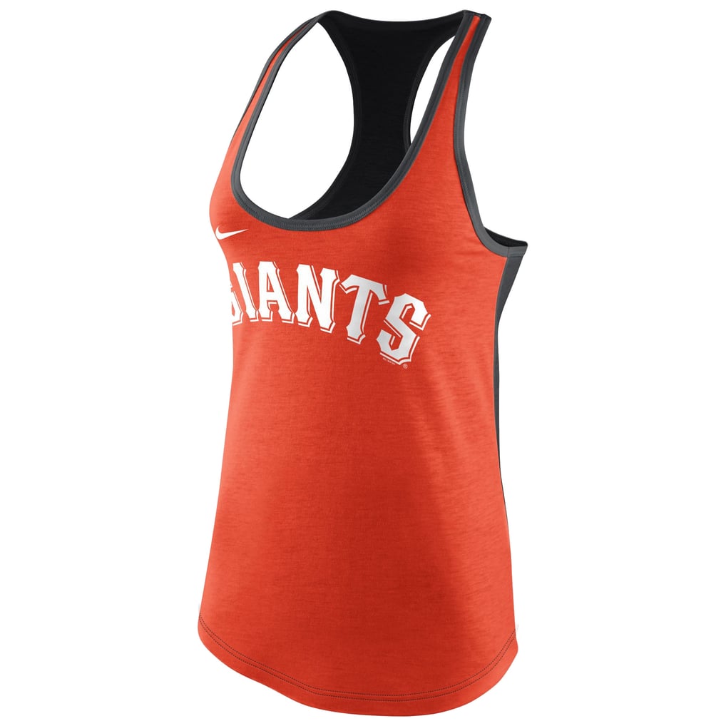 Women's San Francisco Giants Nike Orange Loose Fit Racerback Tri-Blend ...