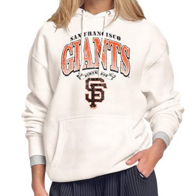 San Francisco Giants Starter Women's Home Run Legacy Fleece Hoodie - Cream