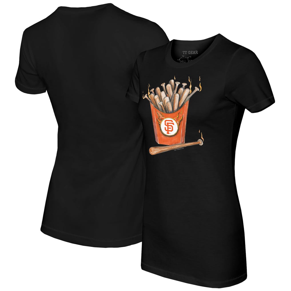 San Francisco Giants Tiny Turnip Women's Hot Bats T-Shirt - Black