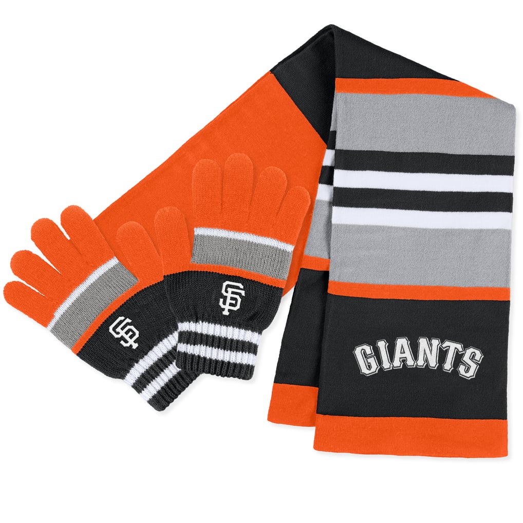 San Francisco Giants WEAR by Erin Andrews Women's Stripe Glove & Scarf Set