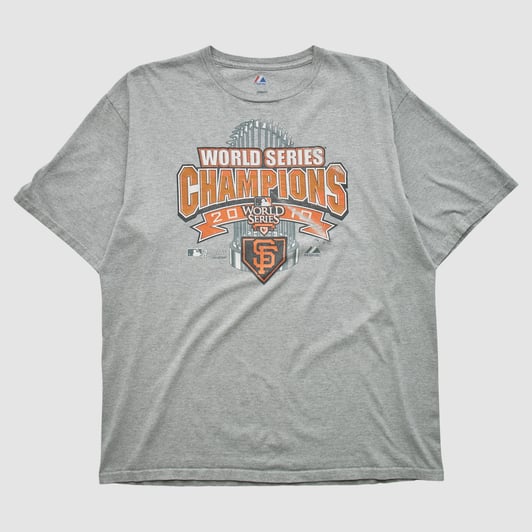 World Series Majestic 2010 T-shirt - Heather Gray - XL by Fanatics Real Vintage
