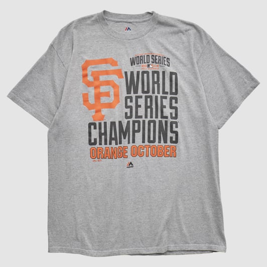 World Series Majestic 2014 T-shirt - Heather Gray - L by Fanatics Real Vintage