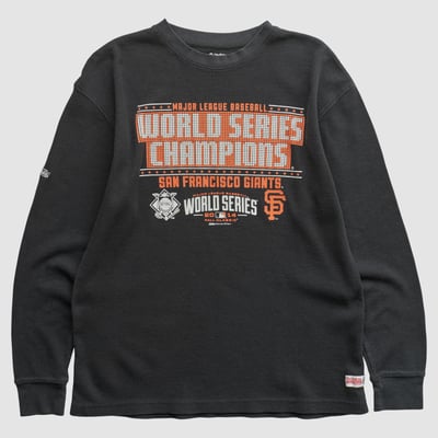 World Series Stitches 2014 Long Sleeve Top - Black - XL by Fanatics Real Vintage
