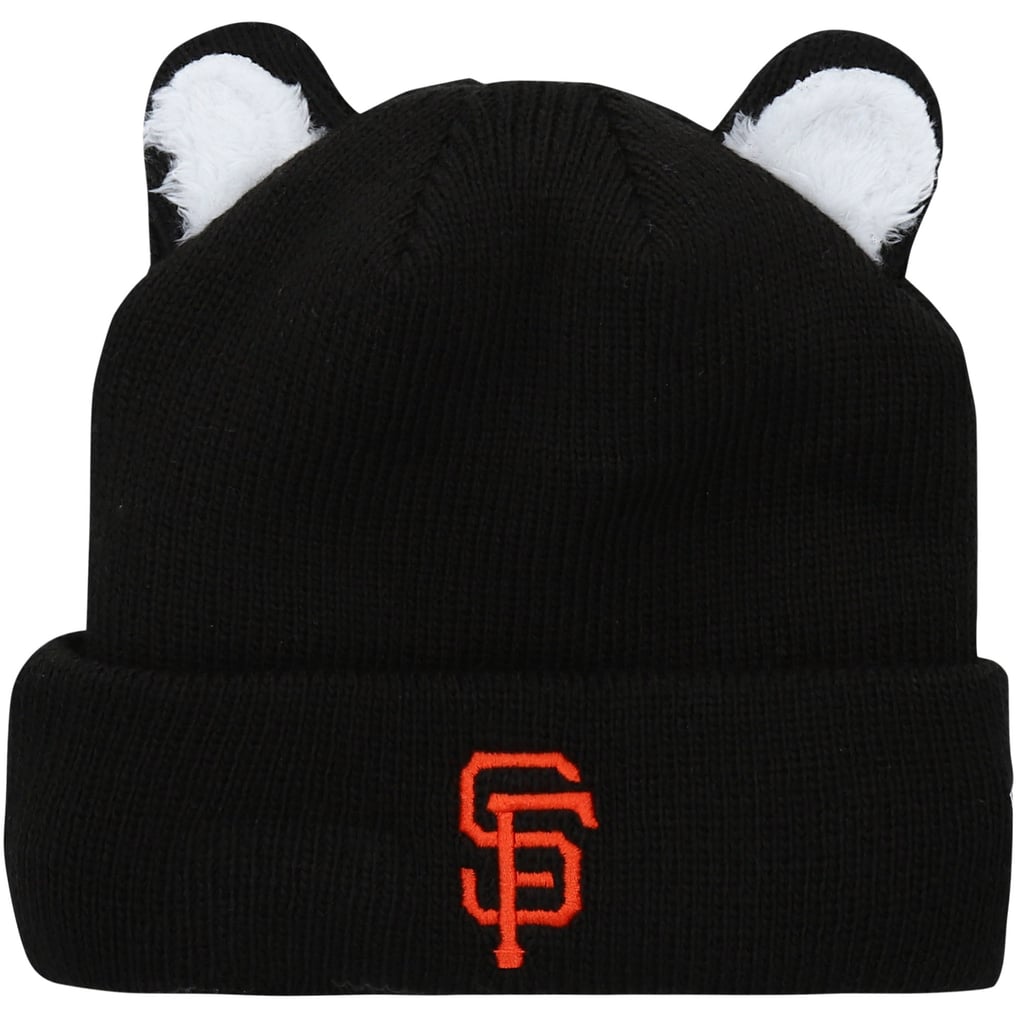 MLB Black Cat Ear Knit Beanie MLB Korea Plush Meow Beanie NY Yankees Black Cat Ear Hat  main image 4
