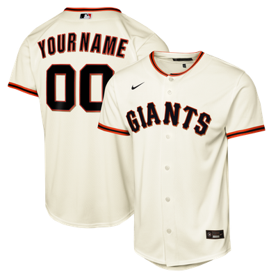 San Francisco Giants Nike Youth Home Replica Custom Jersey - Cream