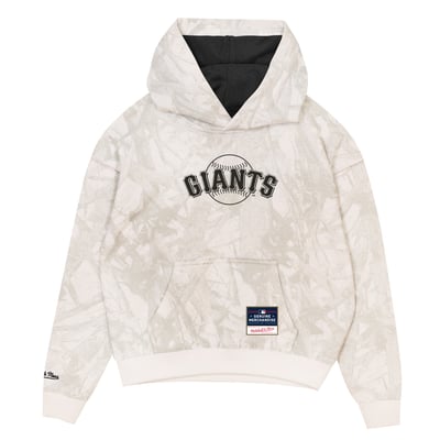  San Jose Giants Mitchell & Ness Youth Ghosted Fleece Hoodie - White