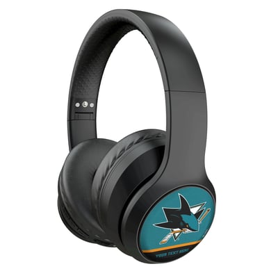 San Jose Sharks Keyscaper Personalized Solid Wireless Bluetooth Headphones With Case