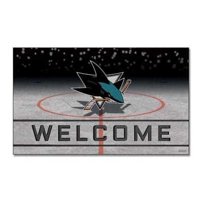 San Jose Sharks Logo Brands 18" x 30" Crumb Rubber Door Mat