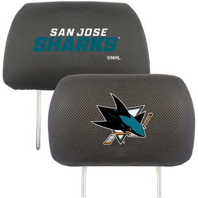 San Jose Sharks Logo Brands Car Head Rest Cover