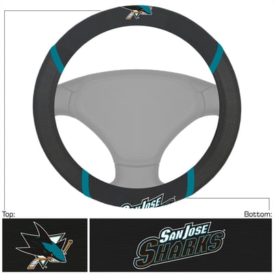 San Jose Sharks Logo Brands Steering Wheel Cover