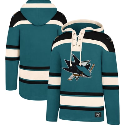  San Jose Sharks '47 Superior Lacer Hoodie - Teal